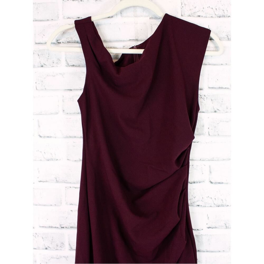 Showpo YH & Co Formal Maxi Dress Gown Size XS Wine Burgundy Red Genie Cocktail - Picture 3 of 8